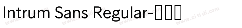 Intrum Sans Regular字体转换